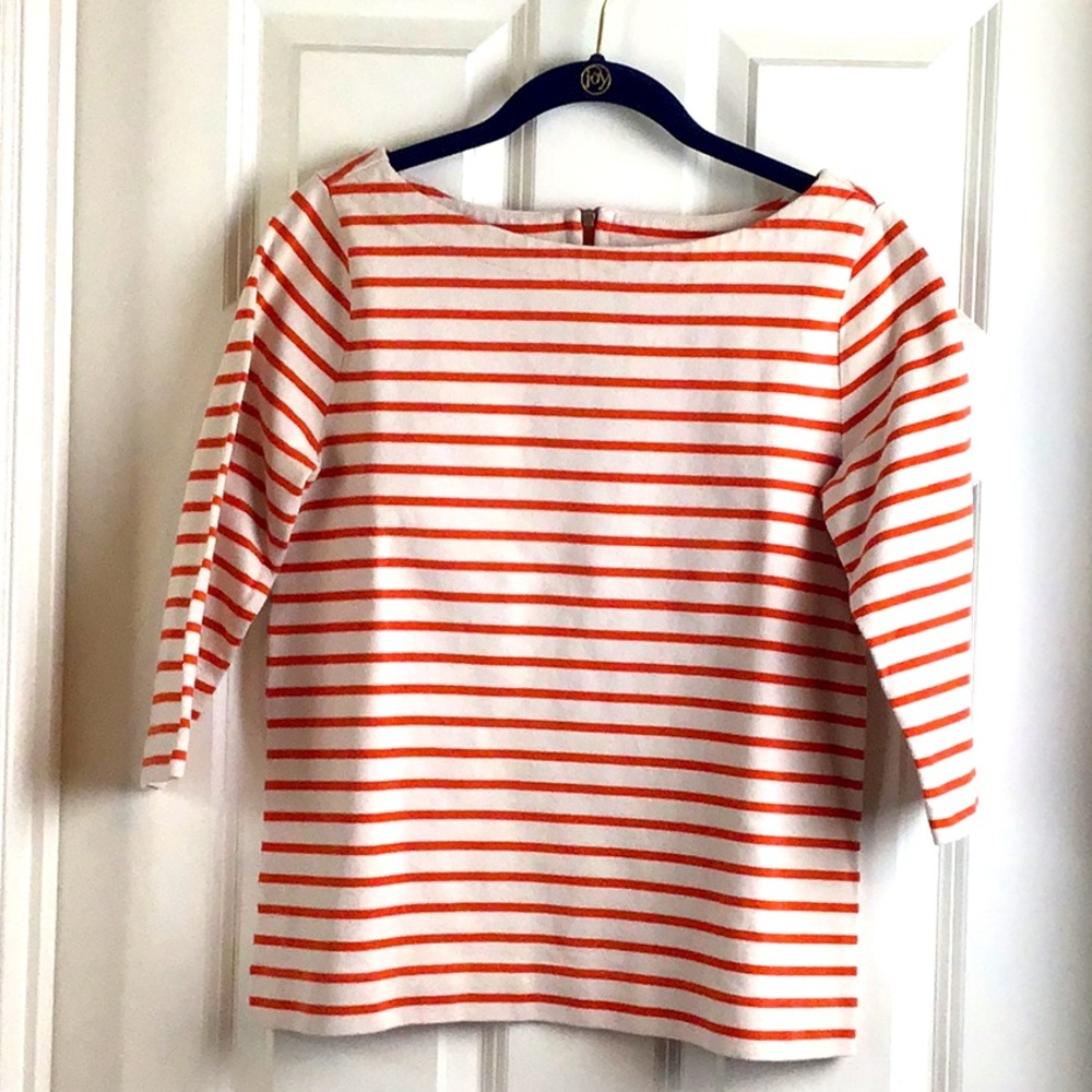 LOFT Striped 3/4 sleeve top